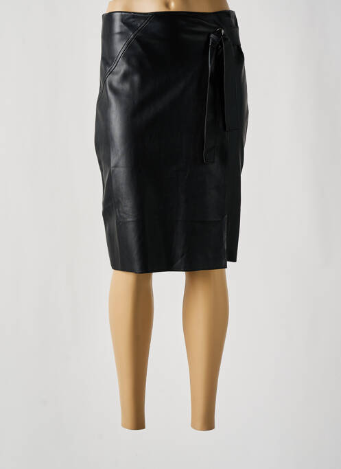 Jupe mi-longue noir GEISHA pour femme