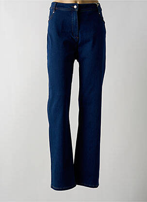 Jeans coupe droite stretch taille normale bleu DIANE LAURY femme
