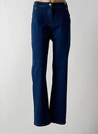 Jeans coupe droite stretch taille normale bleu DIANE LAURY femme