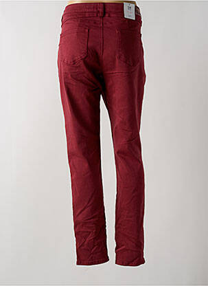 Jeans coupe slim stretch taille normale rouge C'EST BEAU LA VIE femme