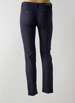 Pantalon chino taille basse taille basse bleu REIKO femme