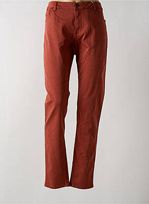 Jeans coupe slim taille normale taille normale orange C'EST BEAU LA VIE femme