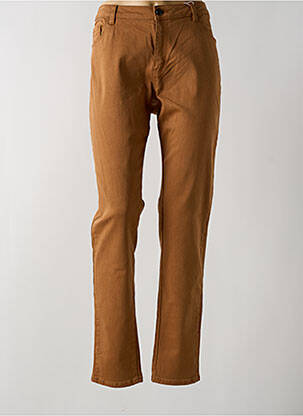Jeans coupe slim taille normale taille normale jaune C'EST BEAU LA VIE femme