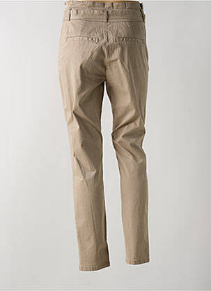 Pantalon 7/8 taille haute taille haute beige VERO MODA femme