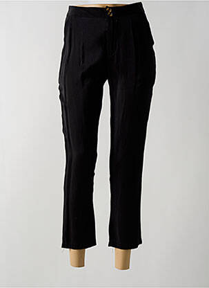 Pantalon 7/8 taille haute taille haute noir BY SWAN femme