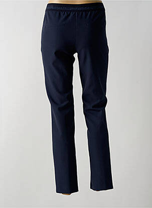 Pantalon chino fermeture zippée sous rabat boutonné taille haute bleu BETTY BARCLAY femme