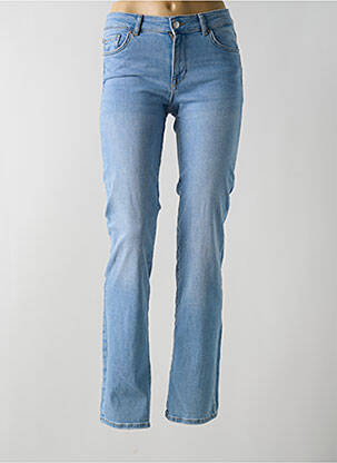 Jeans coupe droite stretch taille normale bleu VERO MODA femme