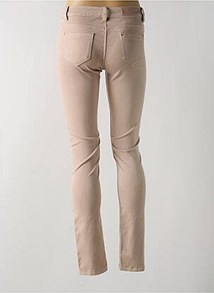 Pantalon slim tissage popeline taille normale rose R.DISPLAY femme