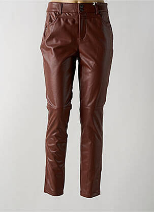 Pantalon slim stretch taille normale marron STREET ONE femme