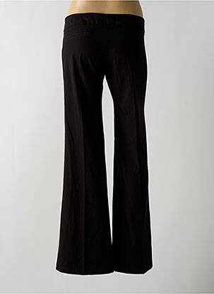 Pantalon flare fermeture zippée sous rabat avec crochet taille basse noir LES P'TITES BOMBES femme