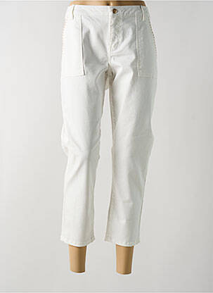 Pantalon 7/8 stretch taille normale blanc VERO MODA femme