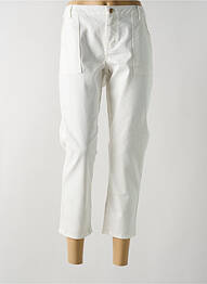 Pantalon 7/8 stretch taille normale blanc VERO MODA femme