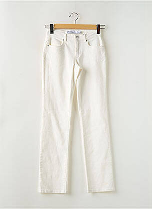Jeans coupe droite taille haute taille haute blanc VERO MODA femme
