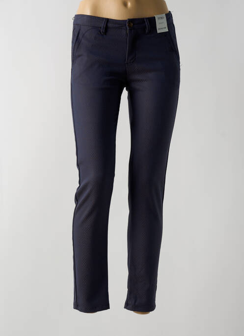 Pantalon chino bleu REIKO pour femme