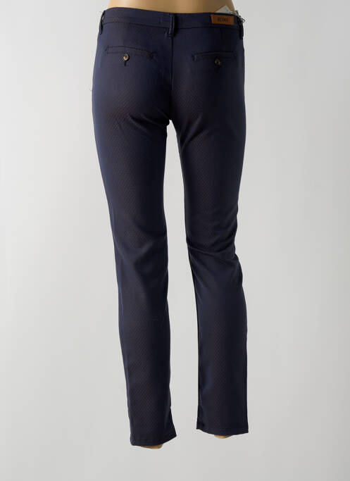 Pantalon chino bleu REIKO pour femme