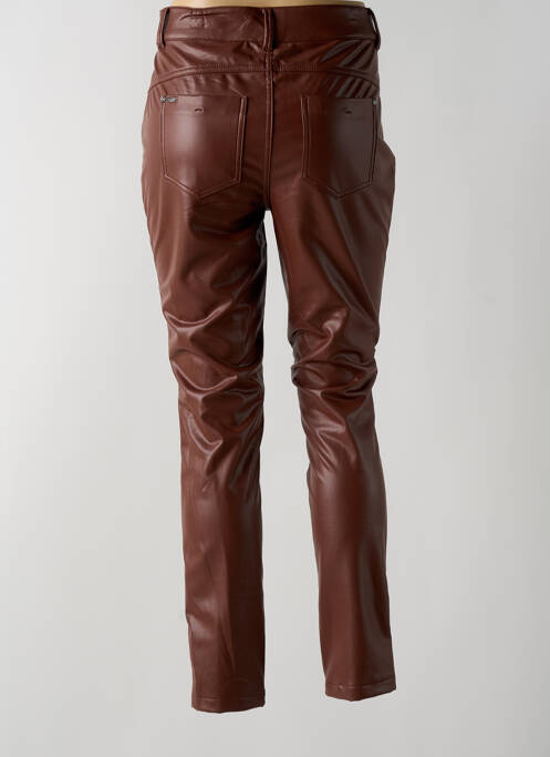 Pantalon slim marron STREET ONE femme
