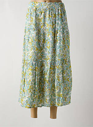 Jupe longue taille haute vert C'EST BEAU LA VIE femme