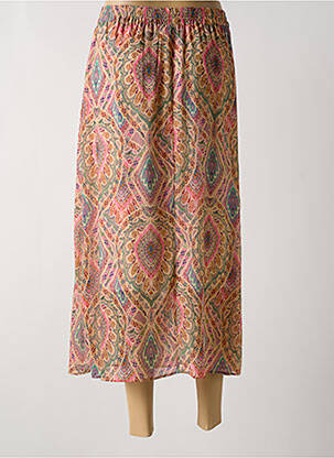 Jupe longue tissage crêpe beige JULIE GUERLANDE femme