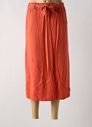 Jupe longue coupe droite orange C'EST BEAU LA VIE femme