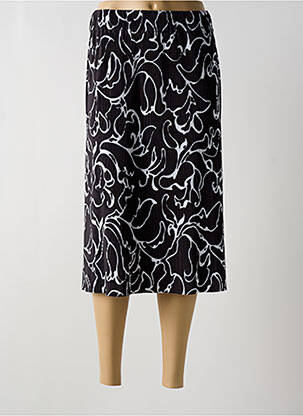 Jupe mi-longue stretch noir STREET ONE femme