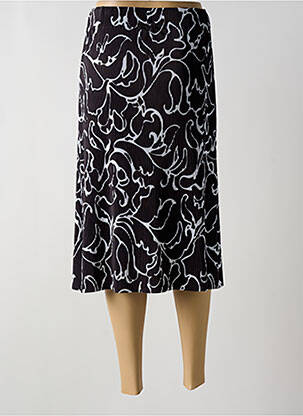 Jupe mi-longue stretch noir STREET ONE femme