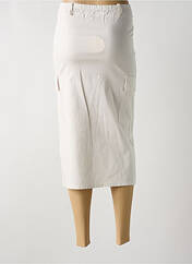 Jupe mi-longue beige APRIL VINTAGE pour femme seconde vue