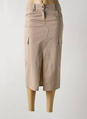 Jupe mi-longue marron APRIL VINTAGE pour femme seconde vue