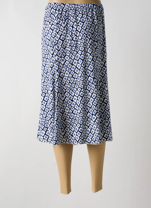 Jupe mi-longue bleu TELMAIL pour femme