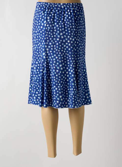 Jupe mi-longue bleu TELMAIL pour femme