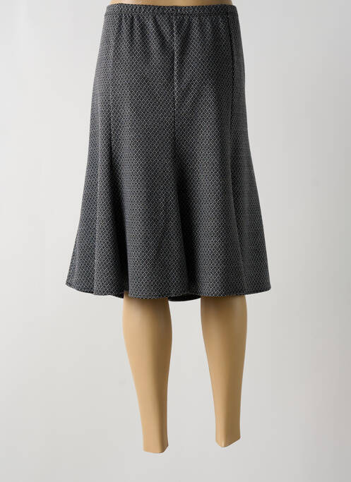 Jupe mi-longue gris UN TEMPS POUR ELLE pour femme