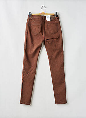 Jeans coupe slim stretch taille normale marron C'EST BEAU LA VIE femme