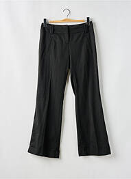 Pantalon flare fermeture zippée sous rabat avec crochet taille basse noir VERO MODA femme