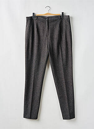 Pantalon droit stretch taille normale gris ELSSA femme