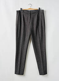 Pantalon droit stretch taille normale gris ELSSA femme