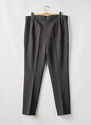 Pantalon droit stretch taille normale gris ELSSA femme