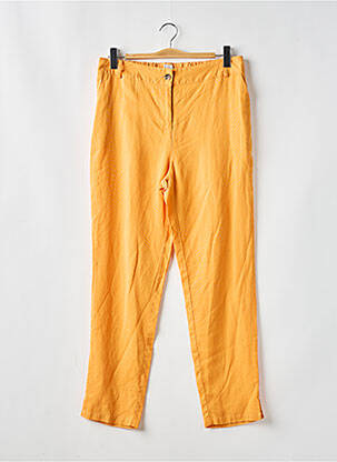 Pantalon 7/8 taille haute taille haute orange C'EST BEAU LA VIE femme