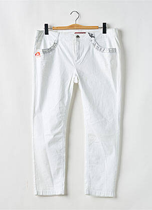 Pantalon slim taille basse taille basse blanc STREET ONE femme