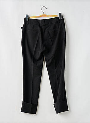 Pantalon 7/8 taille à pinces taille basse noir CREME femme