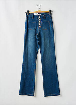 Jeans bootcut taille haute taille haute bleu C'EST BEAU LA VIE femme