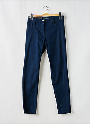Pantalon slim tissage popeline taille normale bleu BETTY BARCLAY femme