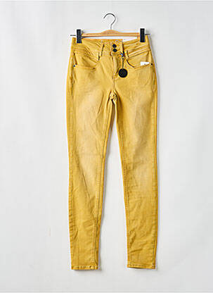 Jeans coupe slim stretch taille normale jaune STREET ONE femme