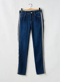 Jeans coupe slim tissage brut taille normale bleu C'EST BEAU LA VIE femme