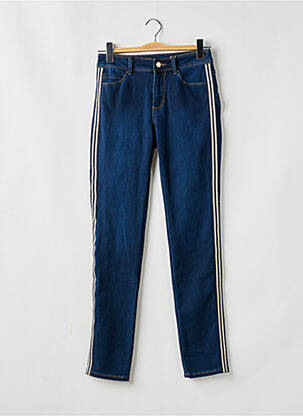 Jeans coupe slim tissage brut taille normale bleu C'EST BEAU LA VIE femme