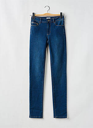 Jeans coupe slim stretch taille normale bleu C'EST BEAU LA VIE femme