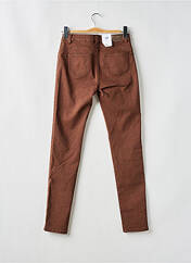 Jeans coupe slim marron C'EST BEAU LA VIE pour femme seconde vue