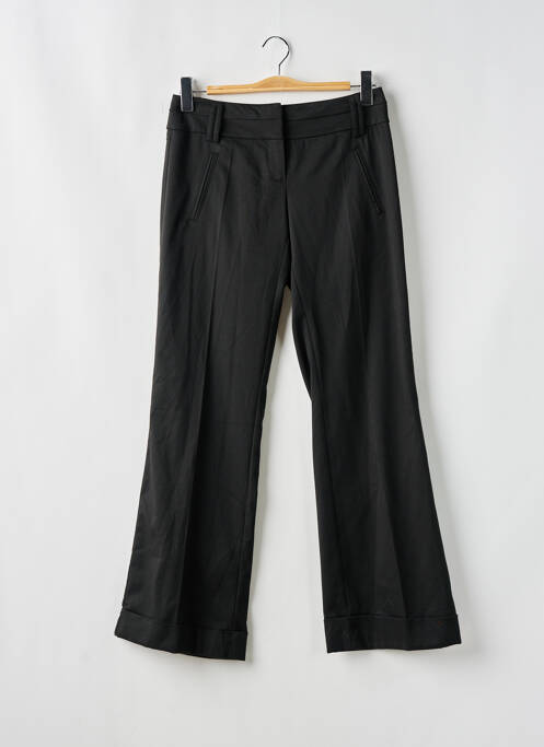 Pantalon flare fermeture zippée sous rabat avec crochet taille basse noir VERO MODA femme