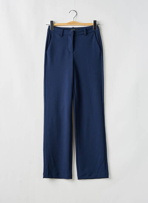 Pantalon droit taille à pinces taille normale bleu VERO MODA femme