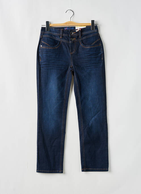 Jeans coupe droite stretch taille basse bleu STREET ONE femme