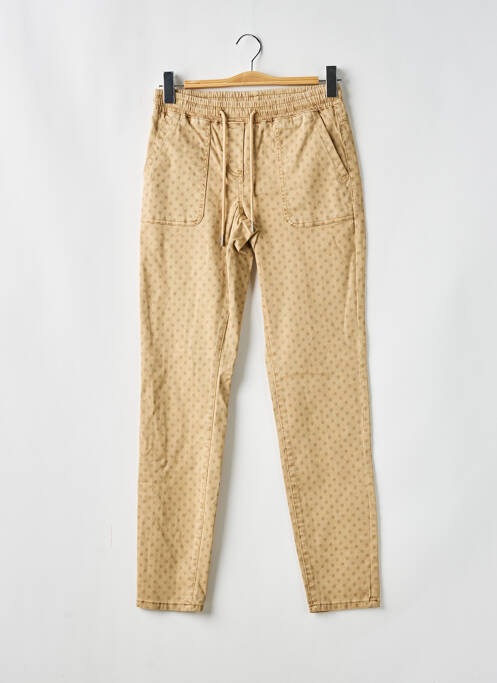 Jeans coupe slim beige BRANDTEX pour femme