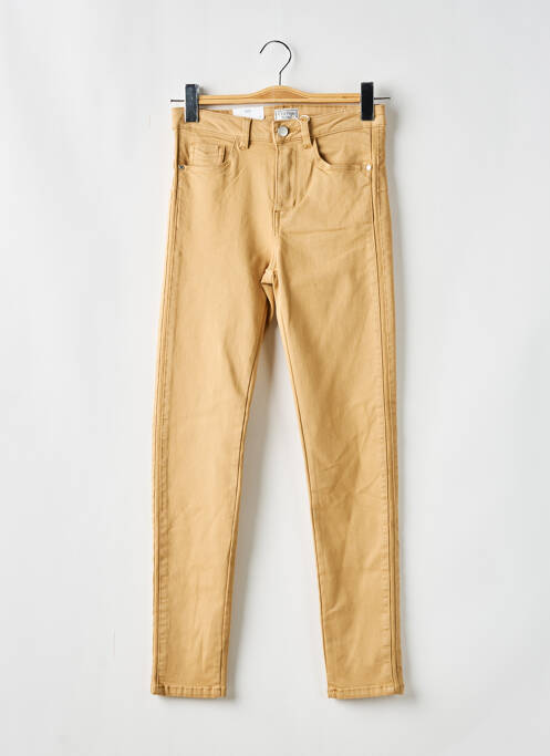 Pantalon slim beige C'EST BEAU LA VIE pour femme